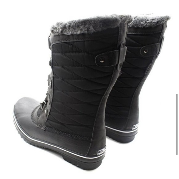NIB! Jbu by Jambu chilly water resistant fur lined duck boots in black. Size 8.5 - Picture 7 of 8